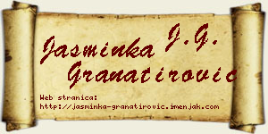 Jasminka Granatirović vizit kartica